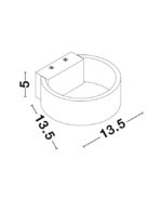 Aplica Nova Luce Enna, LED 6W, alb satinat, cod 9102461 - imagine 4