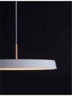 Pendul Nova Luce Vetro, alb mat, 41 W, cod 910621 - imagine 9