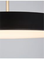 Pendul Nova Luce Vetro, negru mat, 41 W, cod 910622 - imagine 5