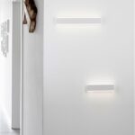 Aplica Nova Luce Line, LED 2x8W, alb satinat, cod 9115908