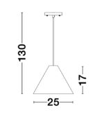 Pendul Nova Luce Wera, lemn, 1x12W, cod 9125062 - imagine 2
