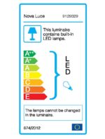 Aplica Nova Luce Sage, alb mat, 12+3 W, cod 9129329 - imagine 2