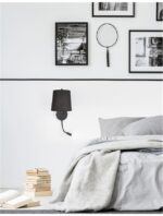 Aplica Nova Luce Sage, negru mat, 12+3 W, cod 9129330 - imagine 11