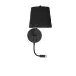 Aplica Nova Luce Sage, negru mat, 12+3 W, cod 9129330
