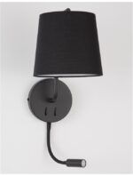 Aplica Nova Luce Sage, negru mat, 12+3 W, cod 9129330 - imagine 9