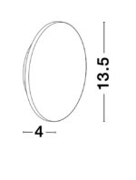 Aplica Nova Luce Astrid, LED 6W, alb satinat, cod 9130506 - imagine 4