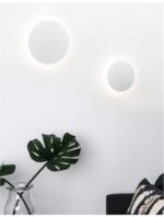 Aplica Nova Luce Astrid, LED 12W, alb satinat, cod 9130512 - imagine 8