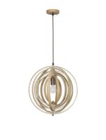 Pendul Nova Luce Asco, lemn stratificat, 1x12W, cod 9138062