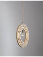 Pendul Nova Luce Asco, lemn stratificat, 1x12W, cod 9138062 - imagine 15