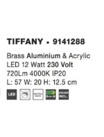 Aplica Nova Luce Tiffany, LED 12W, alama antica, cod 9141288 - imagine 3