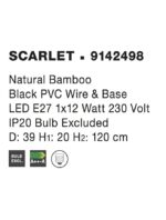 Pendul Nova Luce Scarlet, 1x12W, cod 9142498 - imagine 3