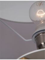 Lampadar Nova Luce Salino, lemn/textil alb, 1x12W, cod 9145061 - imagine 5
