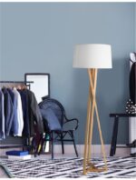 Lampadar Nova Luce Salino, lemn/textil alb, 1x12W, cod 9145071 - imagine 11