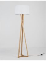 Lampadar Nova Luce Salino, lemn/textil alb, 1x12W, cod 9145071 - imagine 10