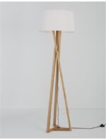 Lampadar Nova Luce Salino, lemn/textil alb, 1x12W, cod 9145071 - imagine 9