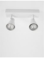 Plafoniera alba Nova Luce Dublin, 2x10 W, cod 9155811 - imagine 8