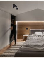 Plafoniera neagra Nova Luce Dublin, 2x10 W, cod 9155812 - imagine 9
