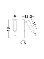Aplica Nova Luce Fuse, alb satinat, cod 9170101 - imagine 4