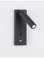 Aplica Nova Luce Fuse, negru satinat, cod 9170102