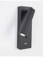 Aplica Nova Luce Fuse, negru satinat, cod 9170102 - imagine 7