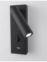 Aplica Nova Luce Fuse, negru satinat, cod 9170102 - imagine 6