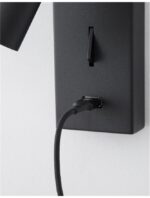 Aplica Nova Luce Fuse, negru satinat, cod 9170102 - imagine 5