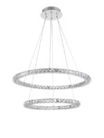Suspensie Nova Luce Quentin, crom/cristal k9, led 60 W, cod 9172518 - imagine 6