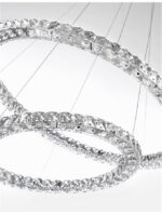 Suspensie Nova Luce Quentin, crom/cristal k9, led 60 W, cod 9172518 - imagine 5
