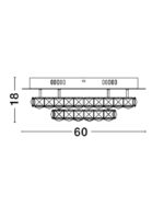 Plafoniera Nova Luce Quentin, crom/cristal k9, led 44 W, cod 9172519 - imagine 4