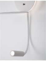 Aplica Nova Luce Eclip, alb satinat, cod 9173281 - imagine 5