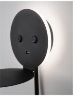 Aplica Nova Luce Eclip, negru satinat, cod 9173282 - imagine 6