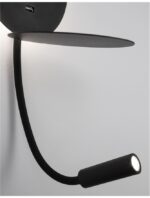 Aplica Nova Luce Eclip, negru satinat, cod 9173282 - imagine 5