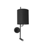Aplica Nova Luce Yama, negru mat, 12+3 W, cod 9180512