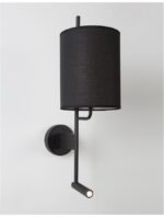 Aplica Nova Luce Yama, negru mat, 12+3 W, cod 9180512 - imagine 7