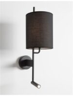 Aplica Nova Luce Yama, negru mat, 12+3 W, cod 9180512 - imagine 6