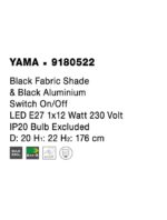 Lampadar Nova Luce Yama, negru mat, 12 W, cod 9180522 - imagine 4
