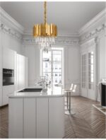 Lustra Nova Luce Grane, auriu satinat, 20 W, cod 9181100 - imagine 7