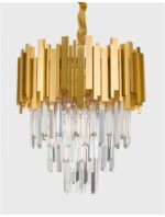 Lustra Nova Luce Grane, auriu satinat, 20 W, cod 9181100 - imagine 6