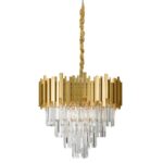 Lustra Nova Luce Grane, auriu satinat, 40 W, cod 9181200