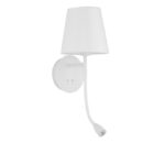 Aplica Nova Luce Nia, alb mat, 5+3 W, cod 9182371
