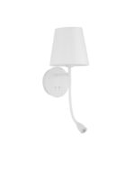 Aplica Nova Luce Nia, alb mat, 5+3 W, cod 9182371