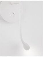 Aplica Nova Luce Nia, alb mat, 5+3 W, cod 9182371 - imagine 7