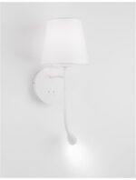 Aplica Nova Luce Nia, alb mat, 5+3 W, cod 9182371 - imagine 6