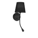 Aplica Nova Luce Nia, negru mat, 5+3 W, cod 9182372