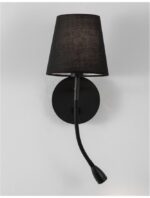 Aplica Nova Luce Nia, negru mat, 5+3 W, cod 9182372 - imagine 7