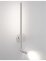 Aplica Nova Luce Handy, alb satinat, 6+3 W, cod 9182811
