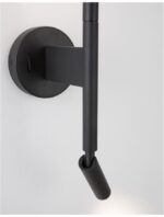 Aplica Nova Luce Handy, negru satinat, 6+3 W, cod 9182812 - imagine 5