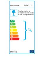 Aplica Nova Luce Wan, negru satinat, 1x35 W, cod 9184312 - imagine 3