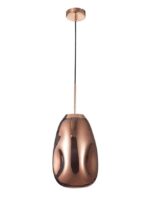 Pendul Nova Luce Lava, cupru lucios, 1x12 W, cod 9190391