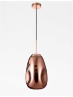 Pendul Nova Luce Lava, cupru lucios, 1x12 W, cod 9190391 - imagine 7